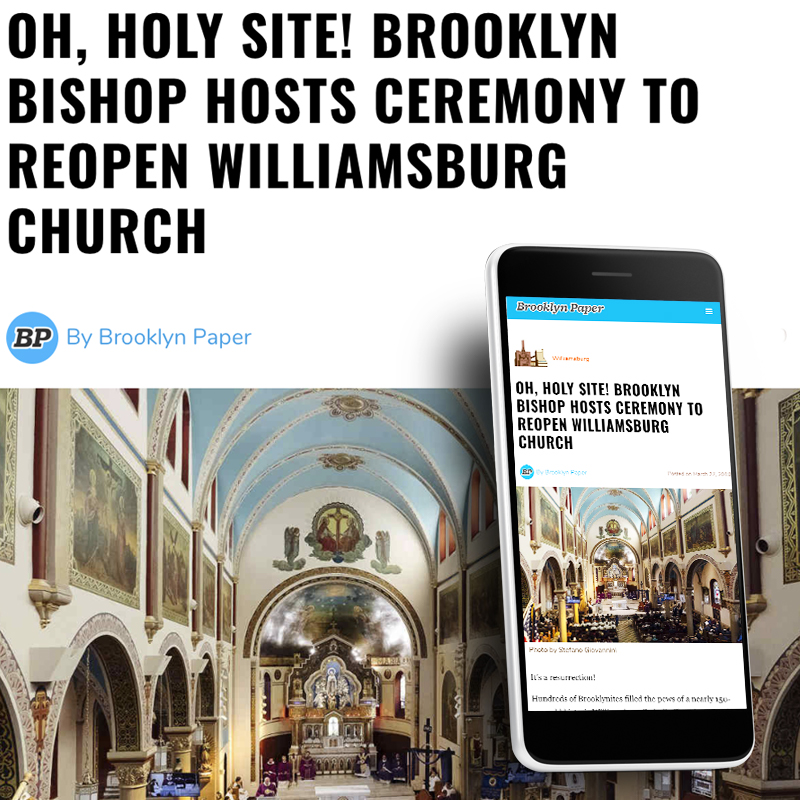 Brooklyn Paper headline on a mobile device