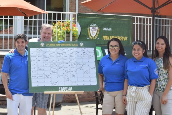 DeSales employees at 2019 Bishop DiMarzio Golf Classic